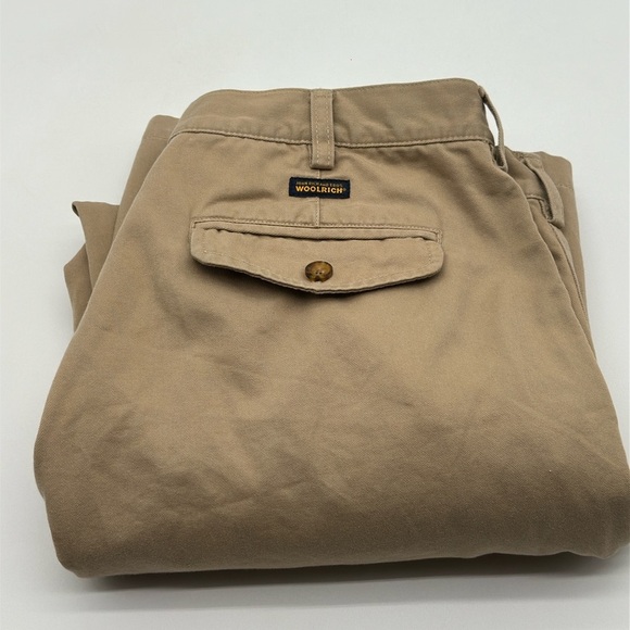 Woolrich Pants Men 38x32 1912 Khaki Chino - Picture 9 of 9